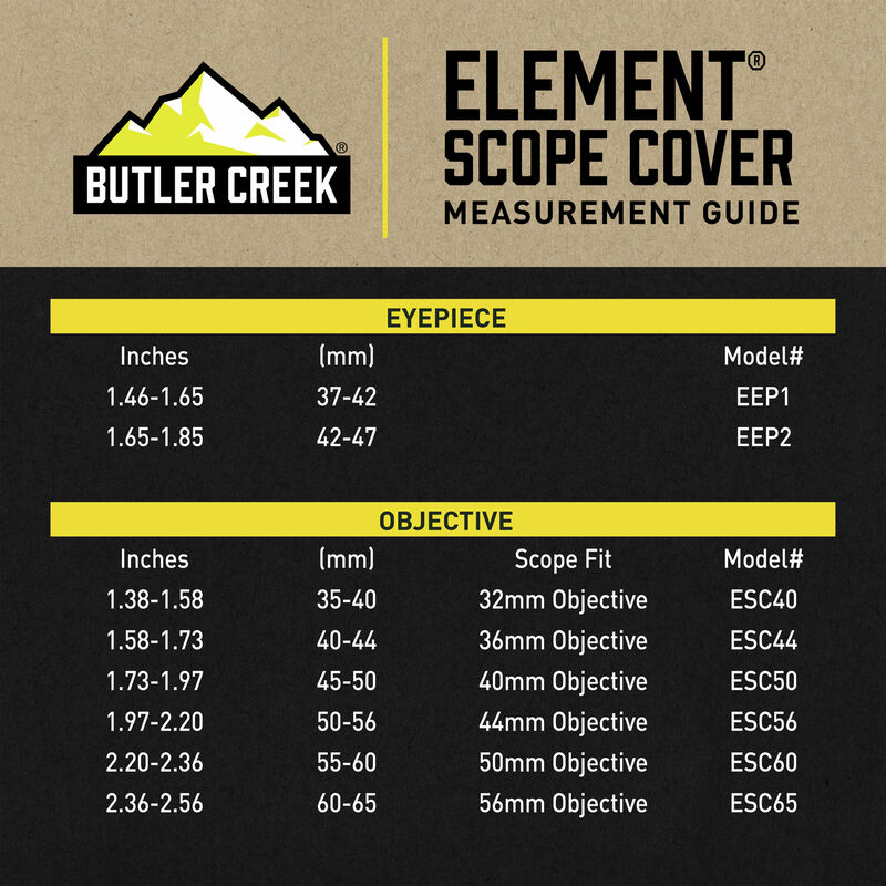 Buy Element Scope Caps and More Butler Creek